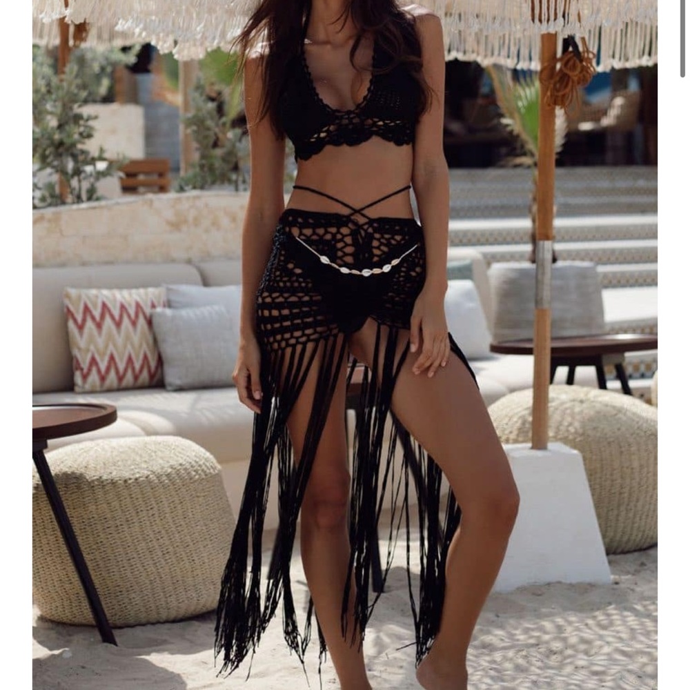 Mermaids Sierra Set – Black Crochet